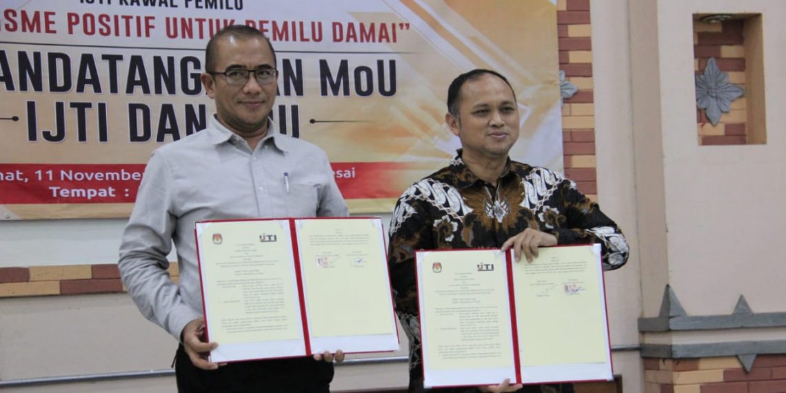 Kawal Pemilu 2024, IJTI Resmi Teken MoU dengan KPU RI