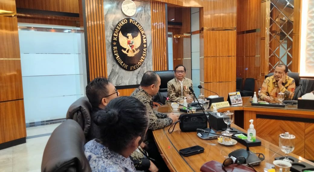 Jelang Sarasehan Nasional 25 Tahun IJTI, Pengurus Pusat Sampaikan Gagasan Jurnalisme Positif Kepada Menkopolhukam